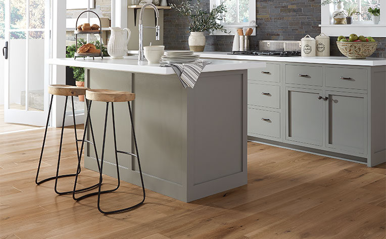 hardwood flooring in kitchen